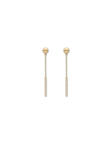 Pendientes Oro Amarillo Y Diamantes