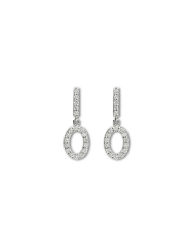 Pendientes Oro Blanco Y Diamantes