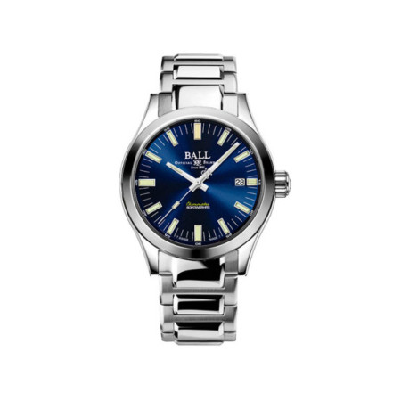 Reloj Ball Engineer M NM2032C-S1C-BE. Género: Hombre. Material: Acero. Tamaño: De 39mm a 42mm. Correa: Acero. Color esfera: Azul. Estilo: Cocktail. Movimiento: Automático. Características técnicas: Hora y segundero,Calendario,Reserva de marcha