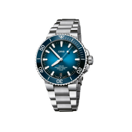 Reloj Oris Aquis Date Calibre 400 01 400 7763 4135-07 8 24 09PEB. Género: Hombre. Material: Acero,Cerámica. Tamaño: De 43mm a 46mm. Correa: Acero. Color esfera: Azul. Estilo: Casual,Deportivo. Movimiento: Automático. Características técnicas: Hora y segundero,Calendario,Reserva de marcha