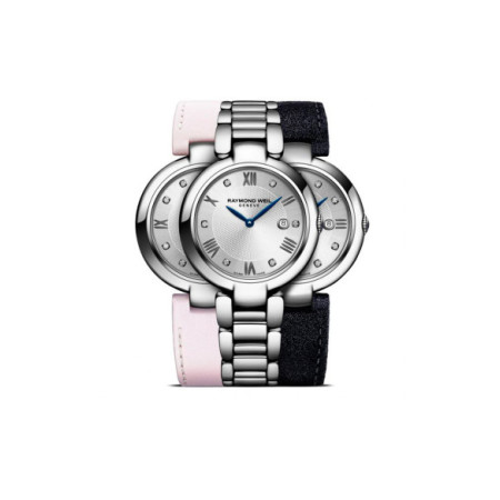 Reloj Raymond Weil Shine Ladies 1600-ST-RE695. Género: Mujer. Material: Acero. Tamaño: De 32mm a 38mm. Correa: Acero. Color esfera: Plata. Estilo: Clásico,Cocktail. Movimiento: Cuarzo. Características técnicas: Solo hora,Calendario