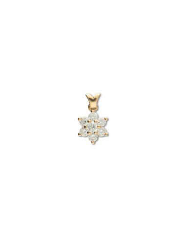 Colgante Oro Amarillo Y Diamantes