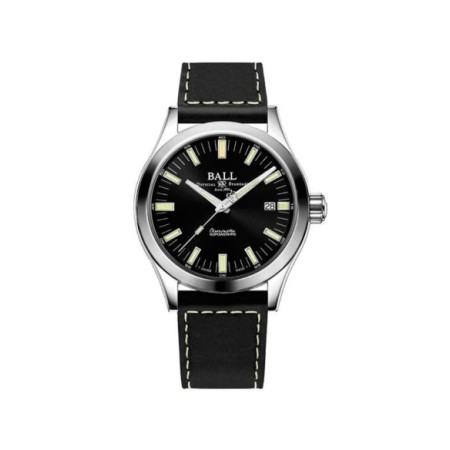 Reloj Ball Engineer M NM9032C-L1CJ-BK. Género: Hombre. Material: Acero. Tamaño: De 39mm a 42mm. Correa: Piel. Color esfera: Negro. Estilo: Clásico,Cocktail. Movimiento: Automático. Características técnicas: Hora y segundero,Calendario,Reserva de marcha