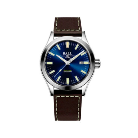 Reloj Ball Engineer M Marvelight NM2128C-L1C-BE. Género: Hombre. Material: Acero. Tamaño: De 43mm a 46mm. Correa: Piel. Color esfera: Marrón. Estilo: Clásico,Cocktail. Movimiento: Automático. Características técnicas: Hora y segundero,Calendario,Reserva de marcha