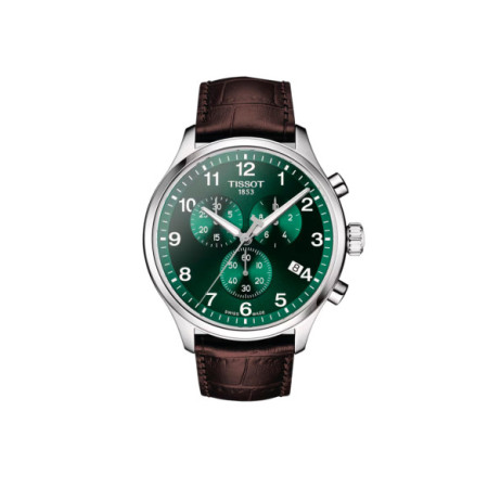 Reloj Tissot Chrono XL Classic T116.617.16.092.00. Género: Hombre. Material: Acero. Tamaño: De 43mm a 46mm. Correa: Piel. Color esfera: Verde. Estilo: Clásico. Movimiento: Cuarzo. Características técnicas: Hora y segundero,Calendario,Cronógrafo