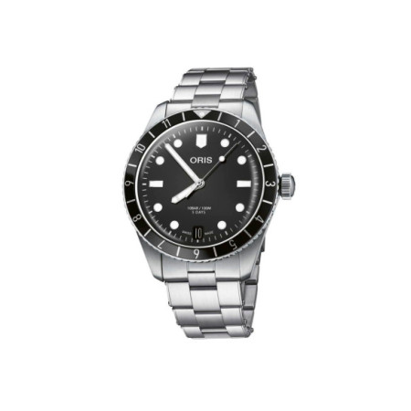 Reloj Oris Divers Sixty-Five 01 400 7772 4054-07 8 20 18. Género: Hombre. Material: Acero. Tamaño: De 39mm a 42mm. Correa: Acero. Color esfera: Negro. Estilo: Casual. Movimiento: Automático. Características técnicas: Hora y segundero,Calendario