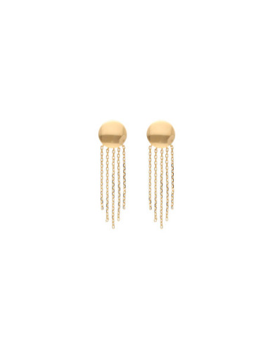 Pendientes Oro Amarillo Cadenas