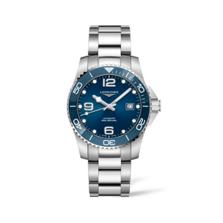 Reloj Longines Hydroconquest L3.781.4.96.6. Género: Hombre. Material: Acero,Cerámica. Tamaño: De 39mm a 42mm. Correa: Acero. Color esfera: Azul. Estilo: Casual,Cocktail,Deportivo. Movimiento: Automático. Características técnicas: Hora y segundero,Calendario,Reserva de marcha