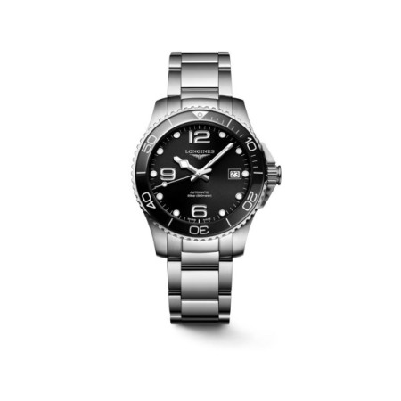 Reloj Longines HydroConquest L3.780.4.56.6. Género: Unisex. Material: Acero,Cerámica. Tamaño: De 39mm a 42mm. Correa: Acero. Color esfera: Negro. Estilo: Casual,Cocktail. Movimiento: Automático. Características técnicas: Hora y segundero,Calendario,Reserva de marcha