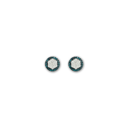 Pendientes Oro Blanco Y Diamantes. Género: Mujer. Material: Oro blanco. Piedras: Diamantes