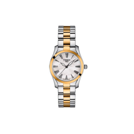 Reloj Tissot T-Wave T112.210.22.113.00. Género: Mujer. Material: Acero. Tamaño: Menos de 32mm. Correa: Acero. Color esfera: Nácar. Estilo: Cocktail,Clásico. Movimiento: Cuarzo. Características técnicas: Hora y segundero