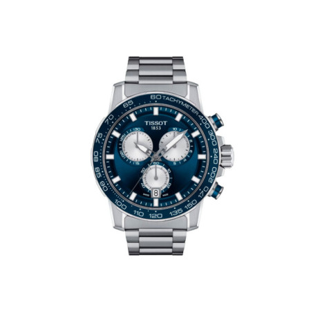 Reloj Tissot Supersport Chrono T125.617.11.041.00. Género: Hombre. Material: Acero. Tamaño: De 43mm a 46mm. Correa: Acero. Color esfera: Azul. Estilo: Deportivo. Movimiento: Cuarzo. Características técnicas: Hora y segundero,Calendario,Cronógrafo
