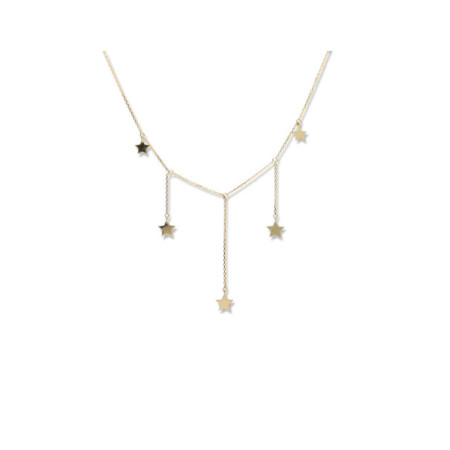 Gargantilla Oro Amarillo Estrellas. Género: Mujer. Material: Oro amarillo. Piedras: Sin gemas