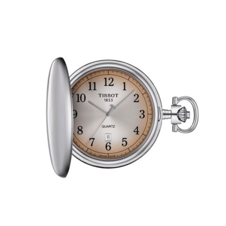 Reloj Tissot Savonnette T862.410.19.292.00. Género: Mujer,Hombre. Material: Acero. Tamaño: Más de 46mm. Correa: Otros. Color esfera: Marrón. Estilo: Clásico. Movimiento: Cuarzo. Características técnicas: Hora y segundero,Calendario