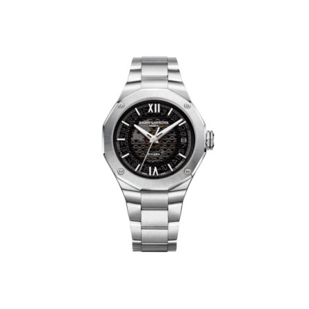 Reloj Baume Et Mercier Riviera M0A10715. Género: Hombre. Material: Acero. Tamaño: De 39mm a 42mm. Correa: Acero. Color esfera: Gris. Estilo: Casual. Movimiento: Automático. Características técnicas: Hora y segundero,Calendario