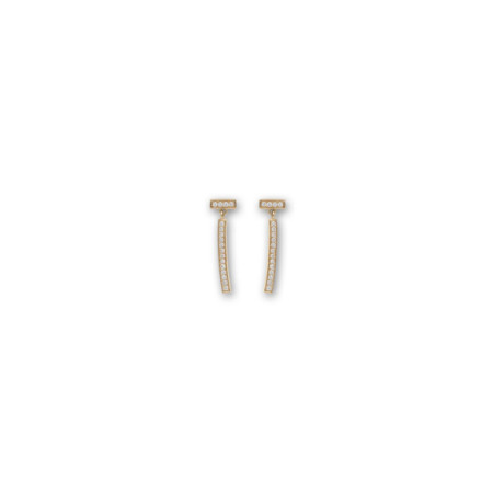 Pendientes Oro Amarillo Y Diamantes. Género: Mujer. Material: Oro amarillo. Piedras: Diamantes