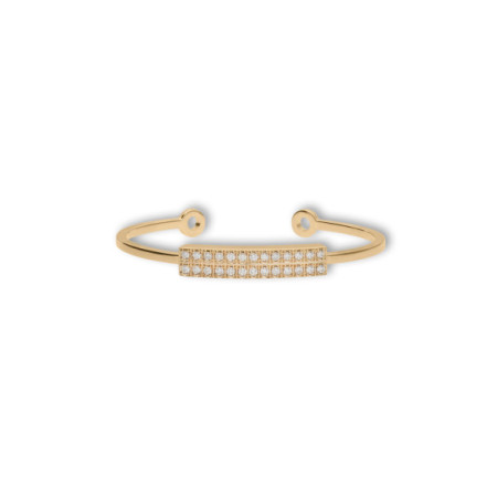 Pulsera Oro Amarillo Y Diamantes. Género: Mujer. Material: Oro amarillo. Piedras: Diamantes