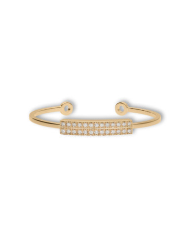 Pulsera Oro Amarillo Y Diamantes