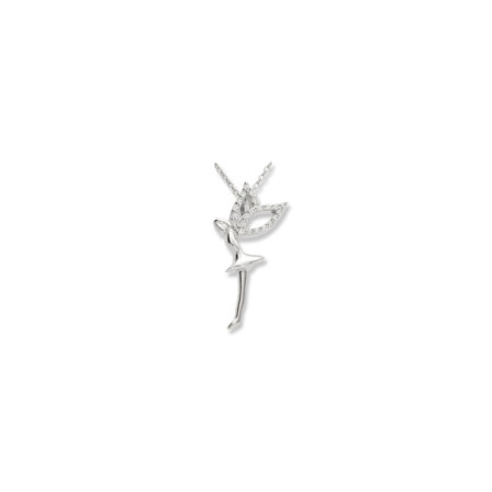 Colgante Oro Blanco Y Diamantes. Género: Mujer. Material: Oro blanco. Piedras: Diamantes