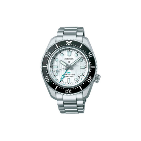 Reloj Seiko Prospex GMT Divers SPB439J1. Género: Hombre. Material: Acero. Tamaño: De 39mm a 42mm. Correa: Acero. Color esfera: Plata. Estilo: Deportivo. Movimiento: Automático. Características técnicas: Hora y segundero,Calendario,Reserva de marcha
