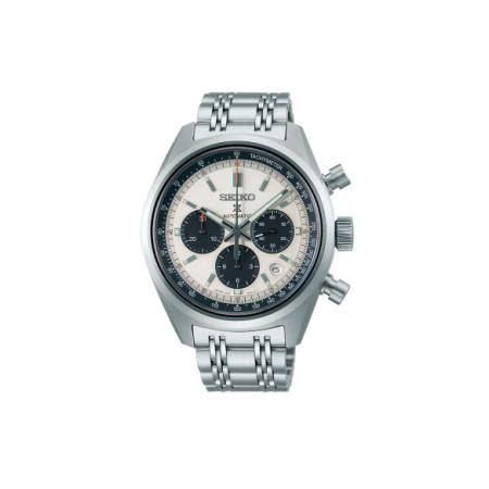 Reloj Seiko Prospex Speedtimer SRQ047J1. Género: Hombre. Material: Acero. Tamaño: De 39mm a 42mm. Correa: Acero. Color esfera: Plata. Estilo: Casual,Cocktail. Movimiento: Automático. Características técnicas: Hora y segundero,Calendario,Cronógrafo,Reserva de marcha