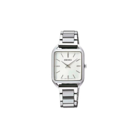 Reloj Seiko Ladies SWR073P1. Género: Mujer. Material: Acero. Tamaño: Menos de 32mm. Correa: Acero. Color esfera: Blanco. Estilo: Cocktail,Clásico. Movimiento: Cuarzo. Características técnicas: Solo hora