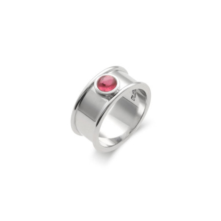 Anillo Oro Blanco Y Turmalina. Género: Mujer. Material: Oro blanco. Piedras: Turmalinas