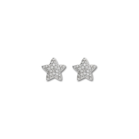 Pendientes Oro Blanco Y Diamantes. Género: Mujer. Material: Oro blanco. Piedras: Diamantes