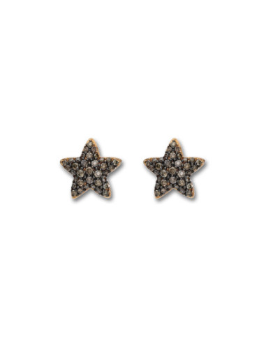 Pendientes Oro Amarillo Y Diamantes