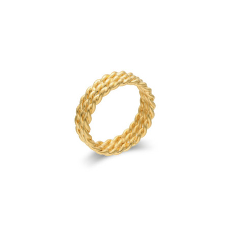 Anillo de Plata Chapada Triple Aro. Género: Mujer. Material: Plata chapada. Piedras: Sin gemas