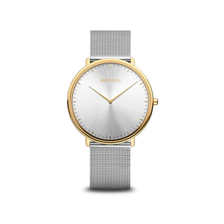 Reloj Bering Classic 15739-010. Género: Mujer. Material: Acero. Tamaño: De 39mm a 42mm. Correa: Acero. Color esfera: Plata. Estilo: Cocktail,Clásico. Movimiento: Cuarzo. Características técnicas: Solo hora