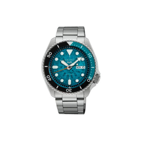 Reloj Seiko 5 Sports SKX Style SRPJ45K1. Género: Hombre. Material: Acero. Tamaño: De 39mm a 42mm. Correa: Acero. Color esfera: Azul. Estilo: Deportivo. Movimiento: Automático. Características técnicas: Hora y segundero,Calendario,Reserva de marcha
