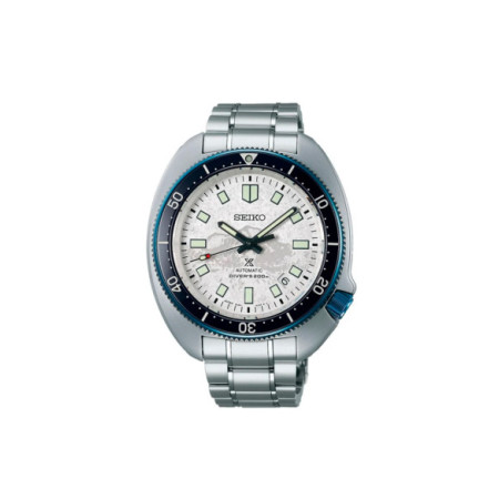 Reloj Seiko Prospex 1970 Divers Modern Re-interpretation The Naomi Uemura SLA069J1. Género: Hombre. Material: Acero. Tamaño: De 43mm a 46mm. Correa: Acero. Color esfera: Blanco. Estilo: Deportivo,Casual. Movimiento: Automático. Características técnicas: Hora y segundero,Calendario,Reserva de marcha