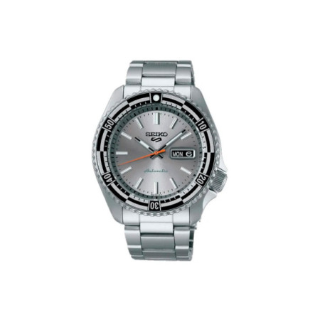 Reloj Seiko 5 Sports SKX Style SRPK09K1. Género: Hombre. Material: Acero. Tamaño: De 39mm a 42mm. Correa: Acero. Color esfera: Plata. Estilo: Casual. Movimiento: Automático. Características técnicas: Hora y segundero,Calendario,Reserva de marcha