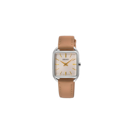Reloj Seiko Classic SWR089P1. Género: Mujer. Material: Acero. Tamaño: Menos de 32mm. Correa: Piel. Color esfera: Blanco. Estilo: Clásico,Cocktail. Movimiento: Cuarzo. Características técnicas: Solo hora