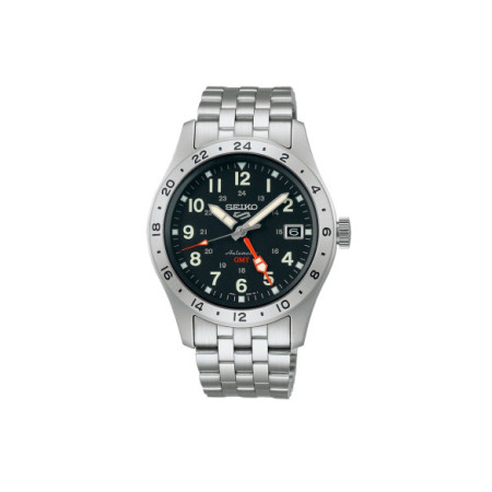 Reloj Seiko 5 Sports Field Style SSK023K1. Género: Hombre. Material: Acero. Tamaño: De 39mm a 42mm. Correa: Acero. Color esfera: Negro. Estilo: Casual,Deportivo. Movimiento: Automático. Características técnicas: Hora y segundero,Calendario,Reserva de marcha