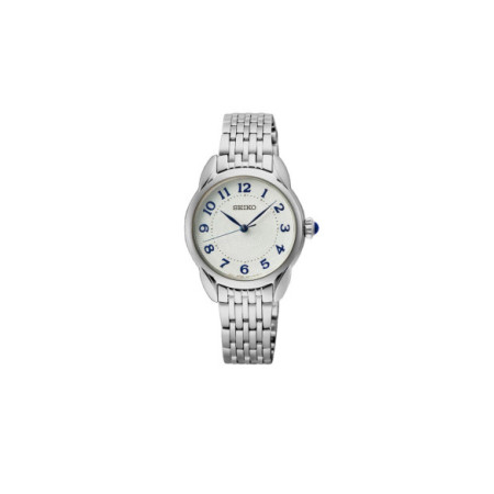 Reloj Seiko Neo Classic SUR561P1. Género: Mujer. Material: Acero. Tamaño: Menos de 32mm. Correa: Acero. Color esfera: Blanco. Estilo: Cocktail,Clásico. Movimiento: Cuarzo. Características técnicas: Hora y segundero