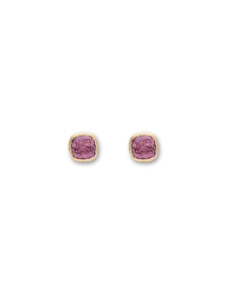 Pendientes Oro Amarillo Y Zafiro