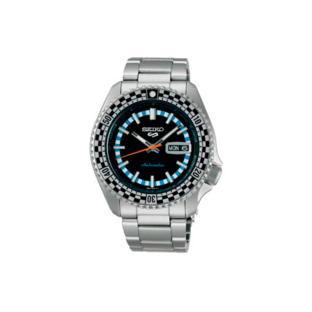 Reloj Seiko 5 Sports SKX Style SRPK67K1. Género: Hombre. Material: Acero. Tamaño: De 39mm a 42mm. Correa: Acero. Color esfera: Negro. Estilo: Deportivo,Casual. Movimiento: Automático. Características técnicas: Hora y segundero,Calendario,Reserva de marcha