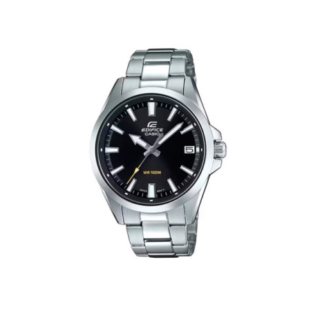 Reloj Casio Edifice EFV-100D-1AVUEF. Género: Hombre. Material: Acero. Tamaño: De 39mm a 42mm. Correa: Acero. Color esfera: Negro. Estilo: Casual. Movimiento: Cuarzo. Características técnicas: Hora y segundero,Calendario