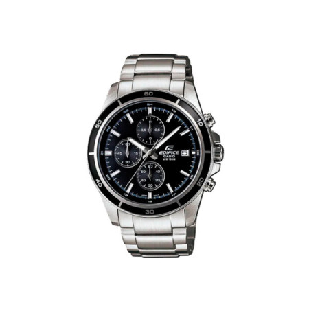 Reloj Casio Edifice EFR-526D-1AVUEF. Género: Hombre. Material: Acero. Tamaño: De 43mm a 46mm. Correa: Acero. Color esfera: Negro. Estilo: Casual,Deportivo. Movimiento: Cuarzo. Características técnicas: Hora y segundero,Calendario