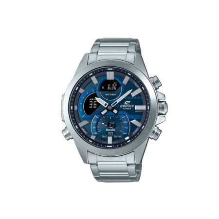 Reloj Casio Edifice ECB-30D-2AEF. Género: Hombre. Material: Acero. Tamaño: Más de 46mm. Correa: Acero. Color esfera: Azul. Estilo: Deportivo. Movimiento: Cuarzo. Características técnicas: Multifunción