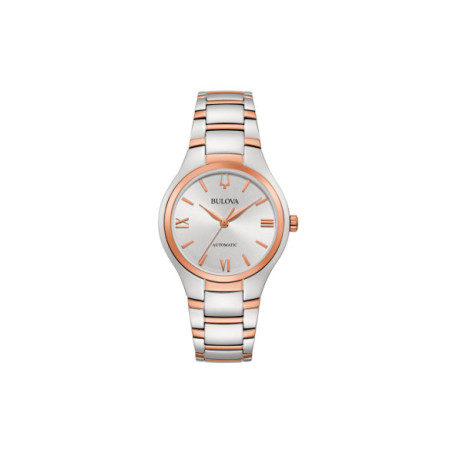 Reloj Bulova Classic Automatic 98L313. Género: Mujer. Material: Acero. Tamaño: De 32mm a 38mm. Correa: Acero. Color esfera: Plata. Estilo: Clásico. Movimiento: Automático. Características técnicas: Hora y segundero