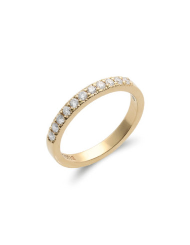 Anillo Oro Amarillo Y Diamantes