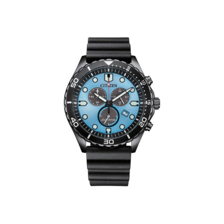 Reloj Citizen Chrono Sporty-Aqua AT2567-18L. Género: Hombre. Material: Acero. Tamaño: De 43mm a 46mm. Correa: Otros. Color esfera: Azul. Estilo: Deportivo. Movimiento: Eco Drive. Características técnicas: Hora y segundero,Calendario,Reserva de marcha