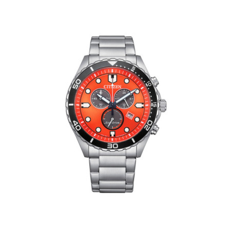 Reloj Citizen Chrono Sporty-Aqua AT2560-84X. Género: Hombre. Material: Acero. Tamaño: De 43mm a 46mm. Correa: Acero. Color esfera: Otros. Estilo: Casual,Deportivo. Movimiento: Eco Drive. Características técnicas: Hora y segundero,Calendario,Reserva de marcha