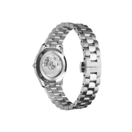 Reloj Gucci G-Timeless YA126388. Género: Hombre. Material: Acero. Tamaño: De 39mm a 42mm. Correa: Acero. Color esfera: Negro. Estilo: Cocktail,Casual. Movimiento: Automático. Características técnicas: Hora y segundero,Reserva de marcha