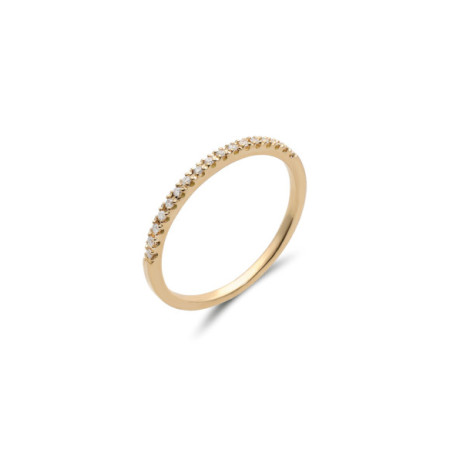 Anillo Oro Amarillo Y Diamantes. Género: Mujer. Material: Oro amarillo. Piedras: Diamantes