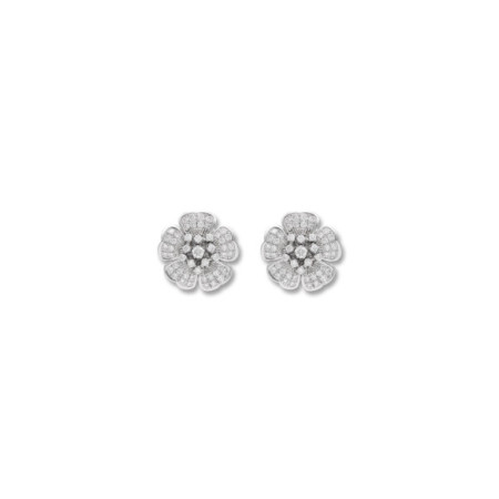 Pendientes Oro Blanco Y Diamantes. Género: Mujer. Material: Oro blanco. Piedras: Diamantes