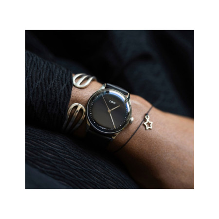 Reloj Oris Artelier S 01 733 7762 4054-07 5 20 69FC. Género: Mujer,Hombre. Material: Acero. Tamaño: De 32mm a 38mm. Correa: Piel. Color esfera: Negro. Estilo: Casual. Movimiento: Automático. Características técnicas: Hora y segundero,Reserva de marcha